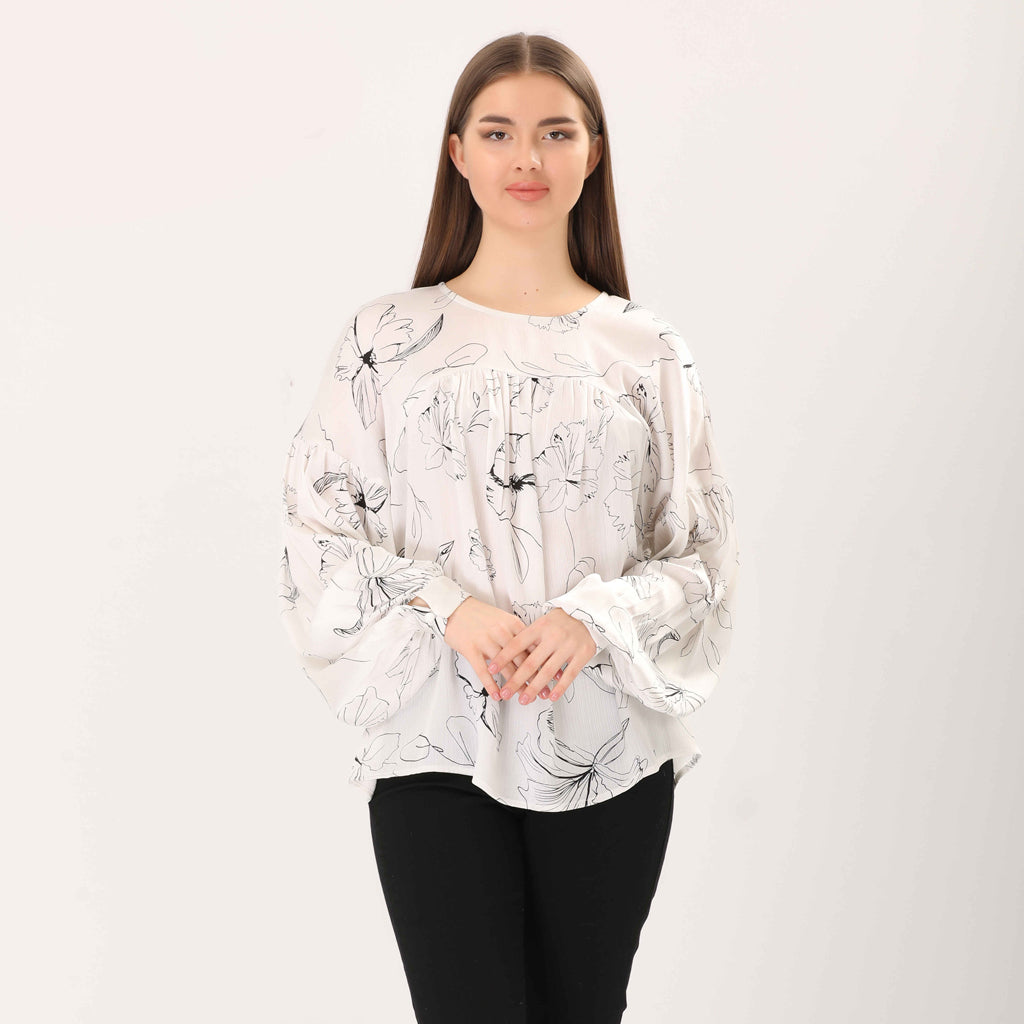 Blouse-Satin-WHITE