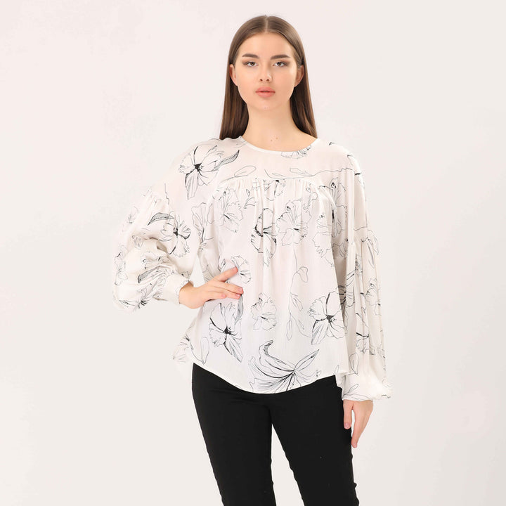 Blouse-Satin-WHITE