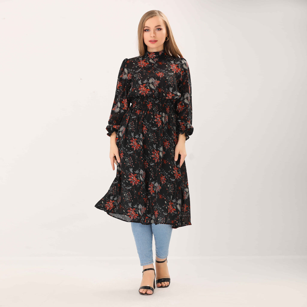 Dress-Chiffon-BLACK