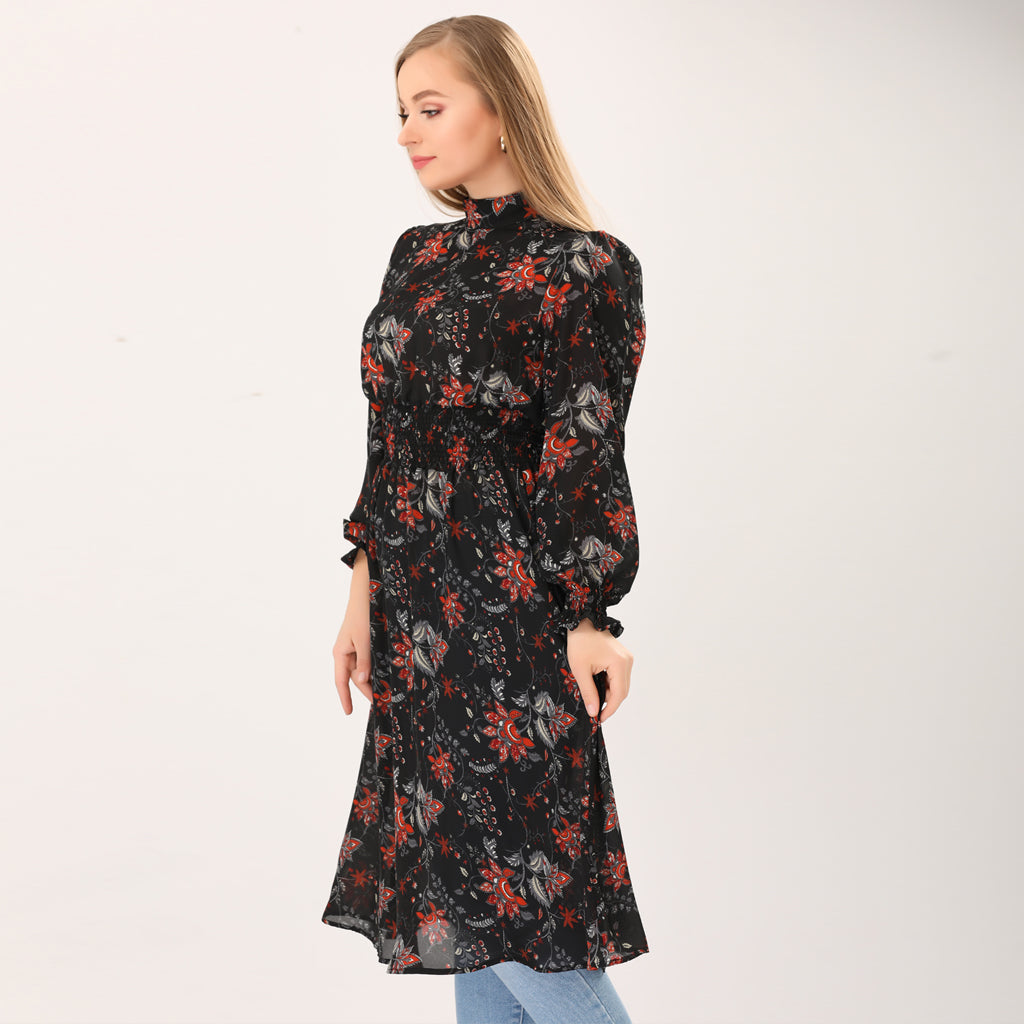 Dress-Chiffon-BLACK