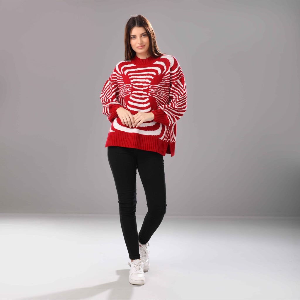 Pullover-Knit-RED