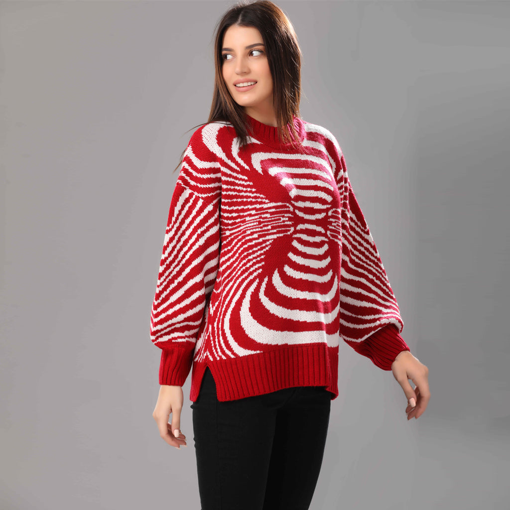 Pullover-Knit-RED