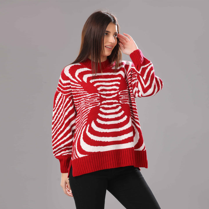 Pullover-Knit-RED