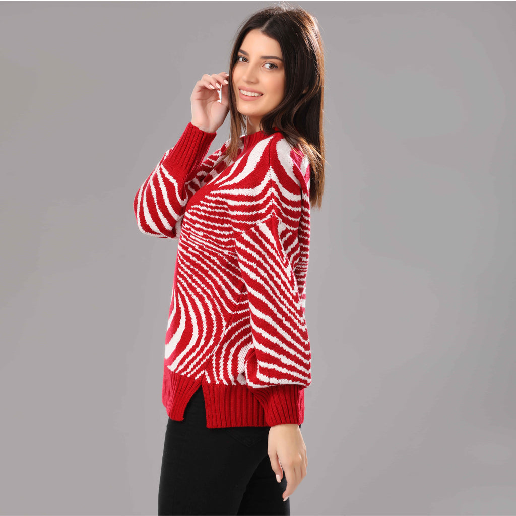 Pullover-Knit-RED