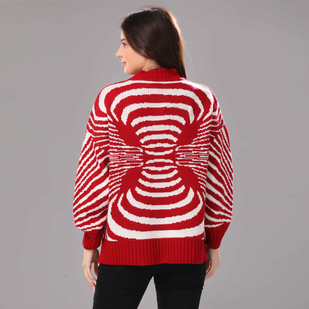Pullover-Knit-RED
