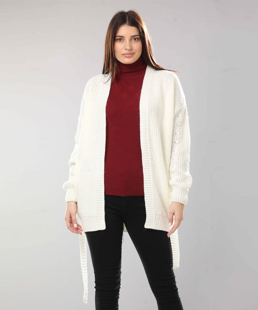 Cardigan-Knit-OF WHITE