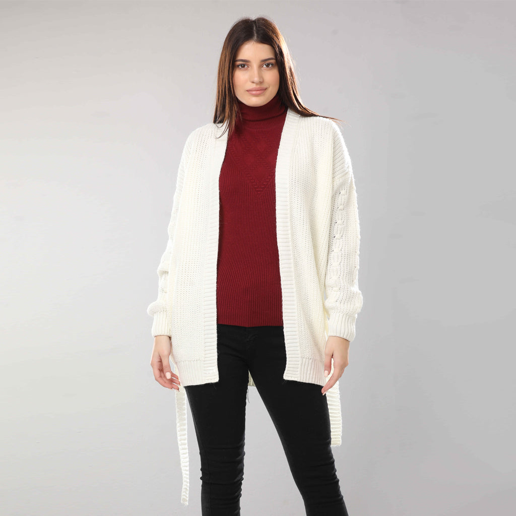 Cardigan-Knit-OF WHITE