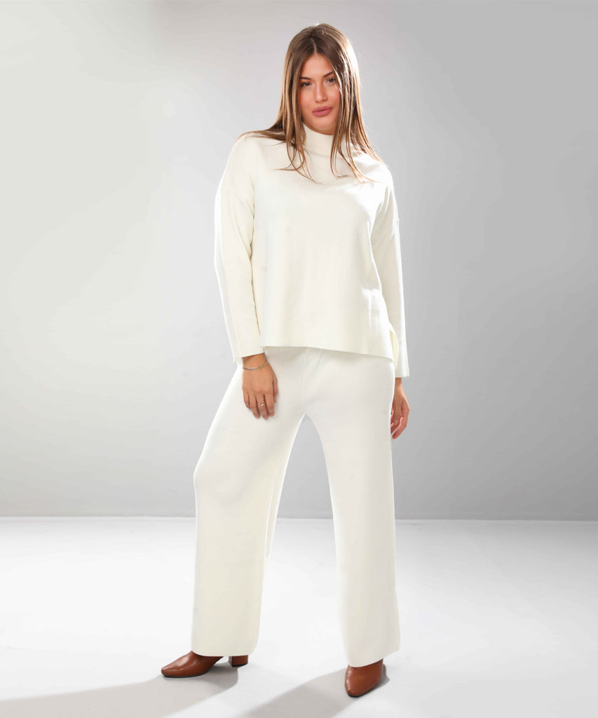 Trouser-Knit-OF WHITE