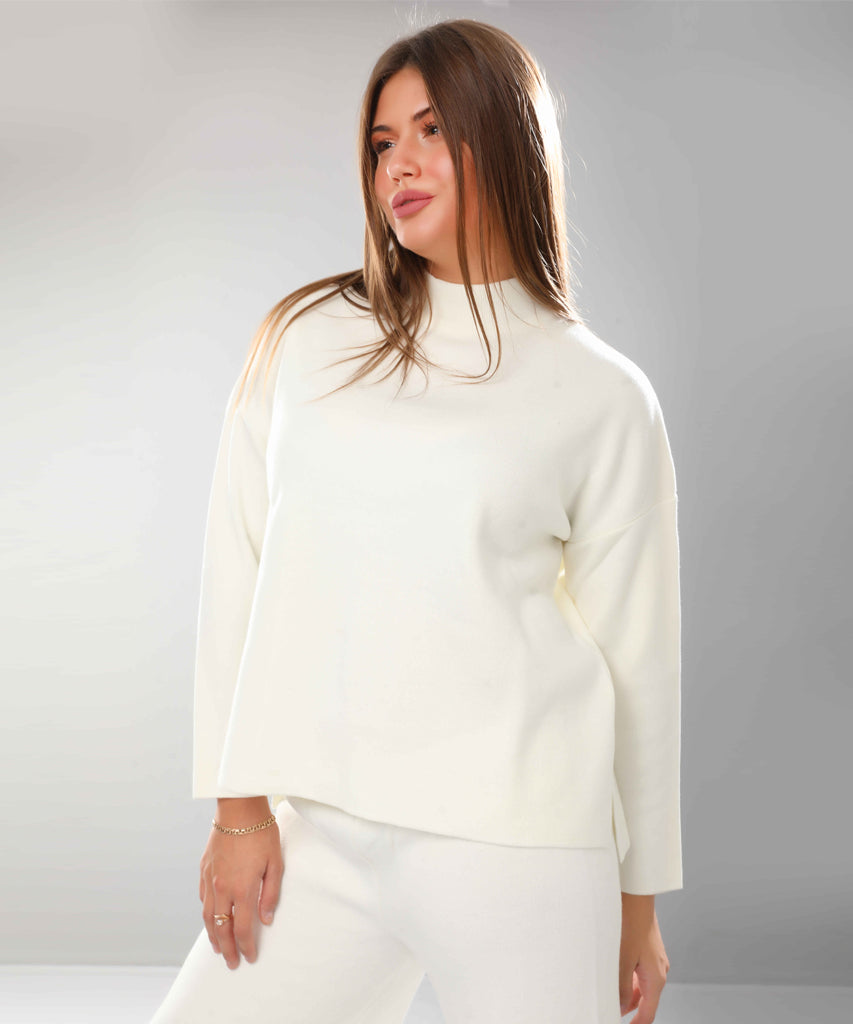 Trouser-Knit-OF WHITE