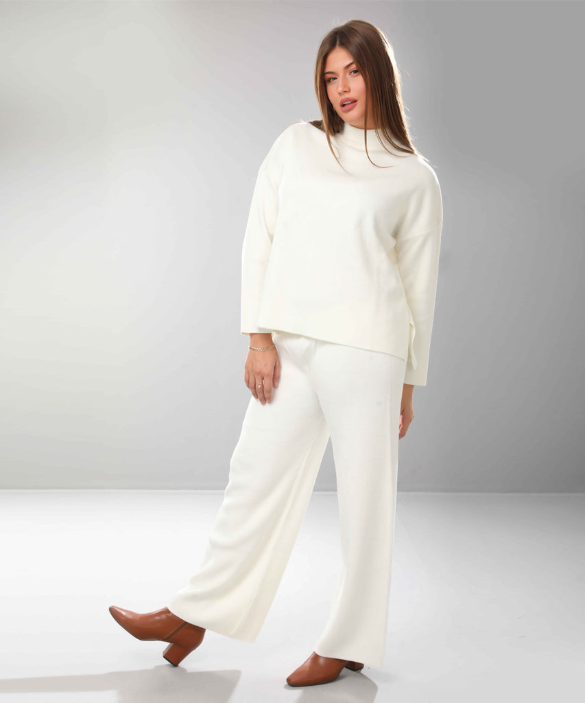 Trouser-Knit-OF WHITE