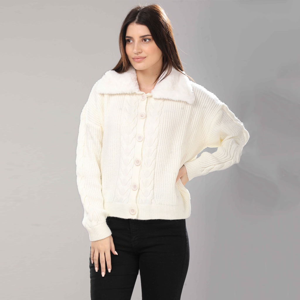 Pullover-Knit-OF WHITE