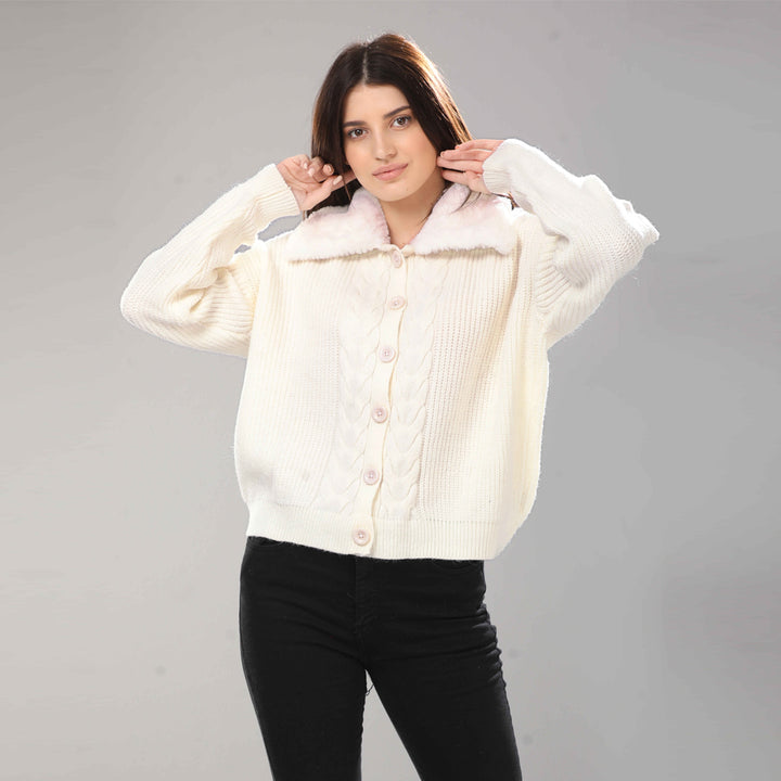 Pullover-Knit-OF WHITE