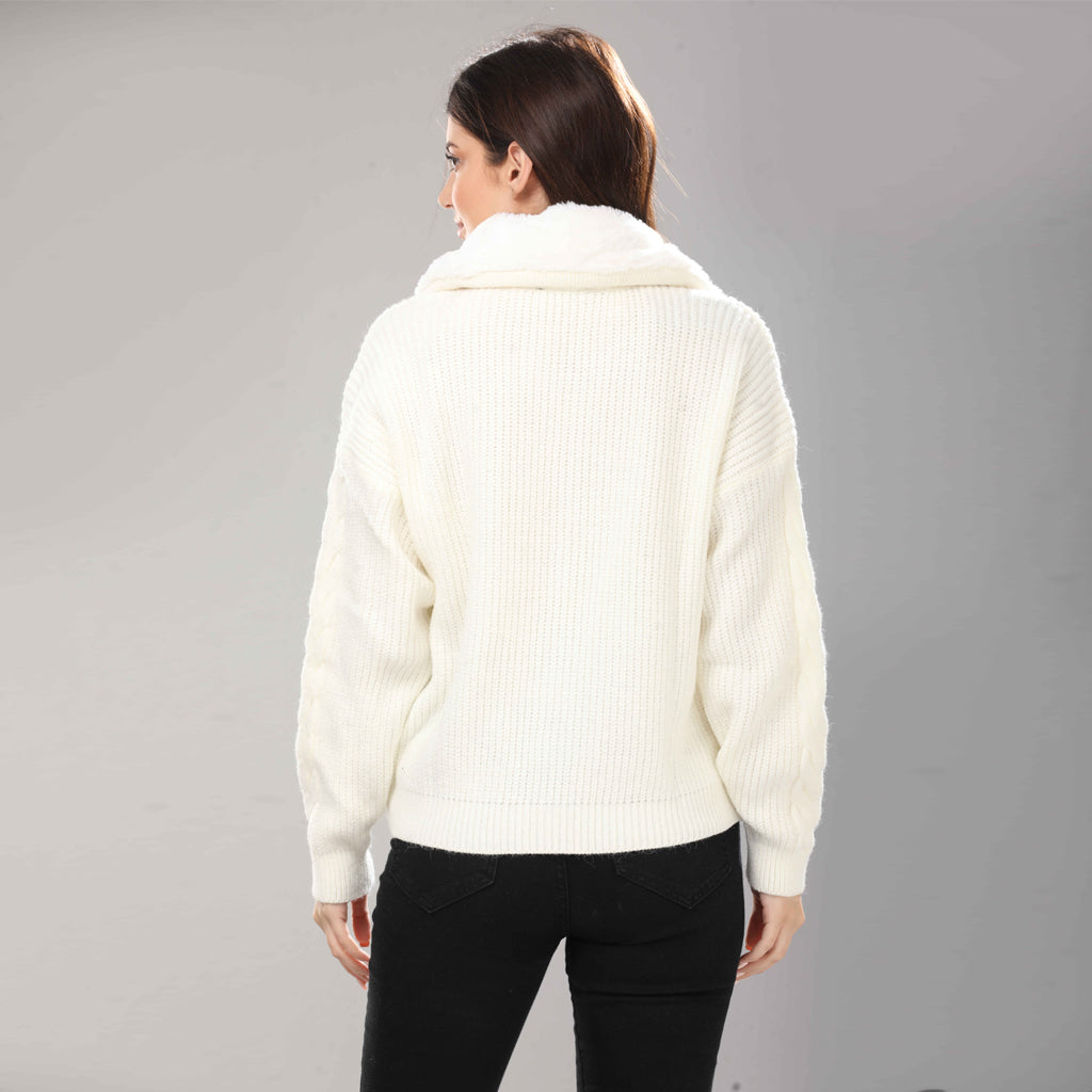 Pullover-Knit-OF WHITE