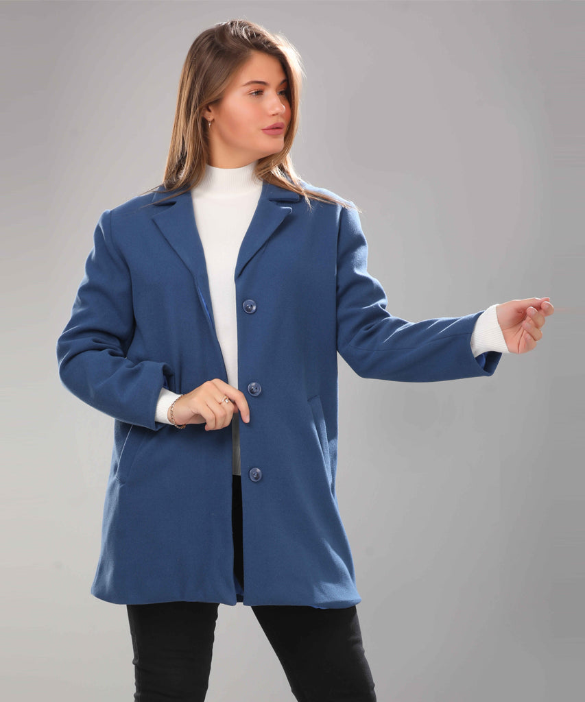 Coat-Felt-PETROLI