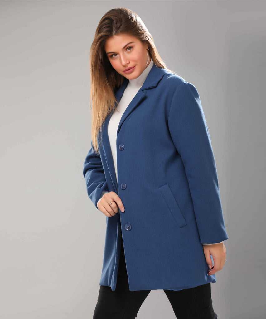 Coat-Felt-PETROLI