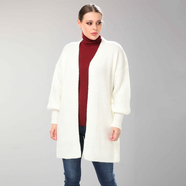 Cardigan-Knit-OF WHITE
