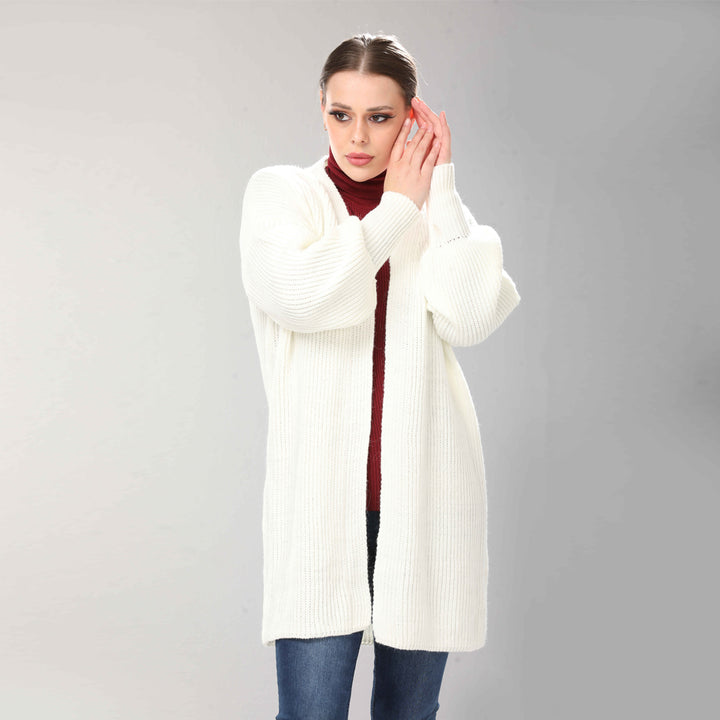 Cardigan-Knit-OF WHITE
