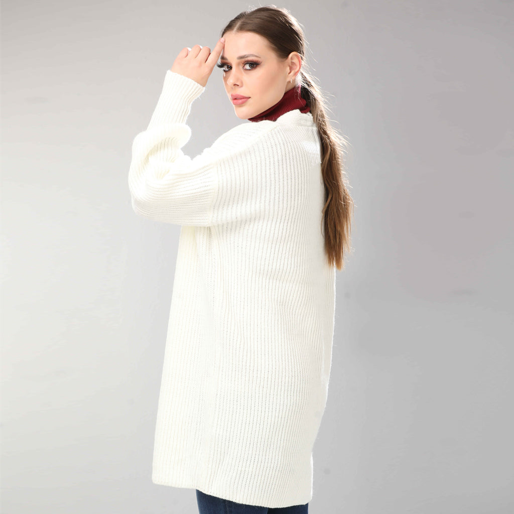 Cardigan-Knit-OF WHITE