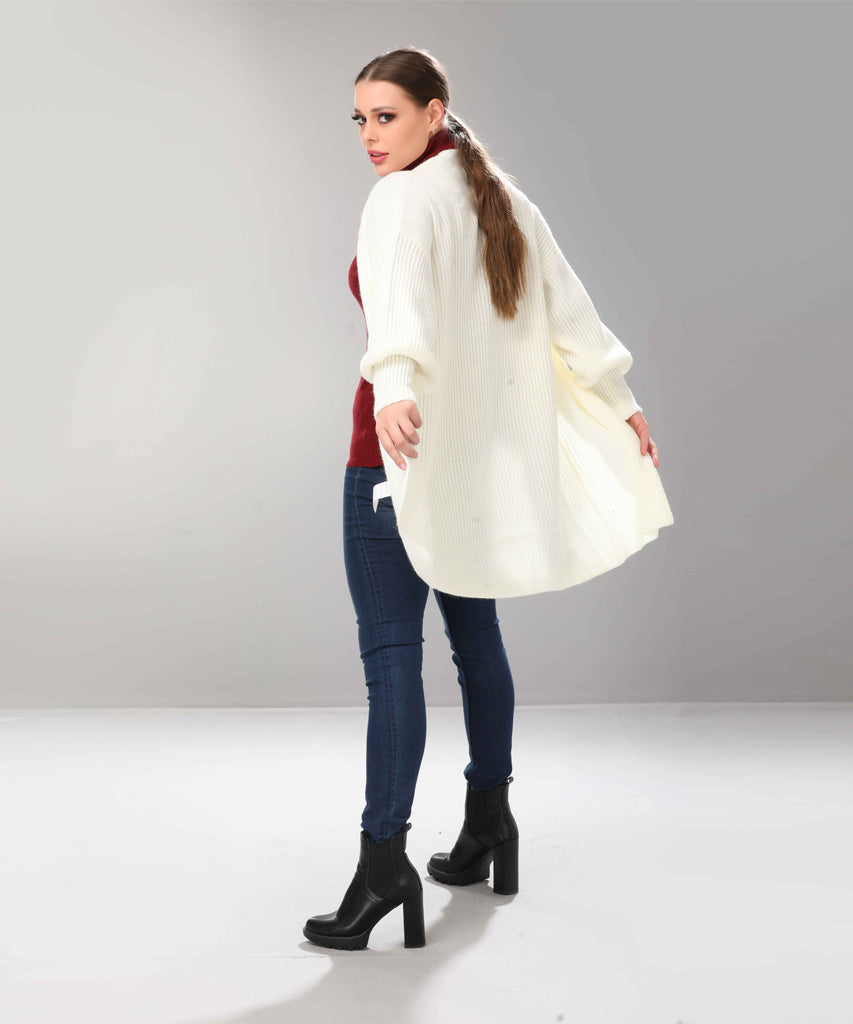 Cardigan-Knit-OF WHITE