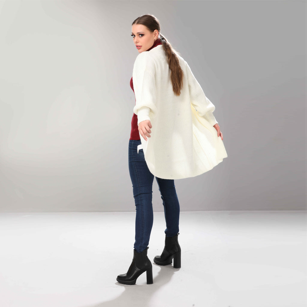 Cardigan-Knit-OF WHITE