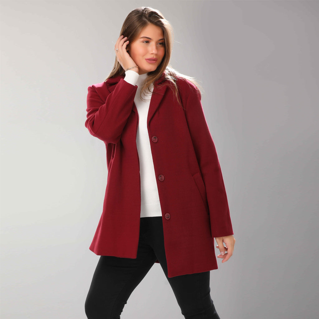 Coat-Felt-BURGUNDY
