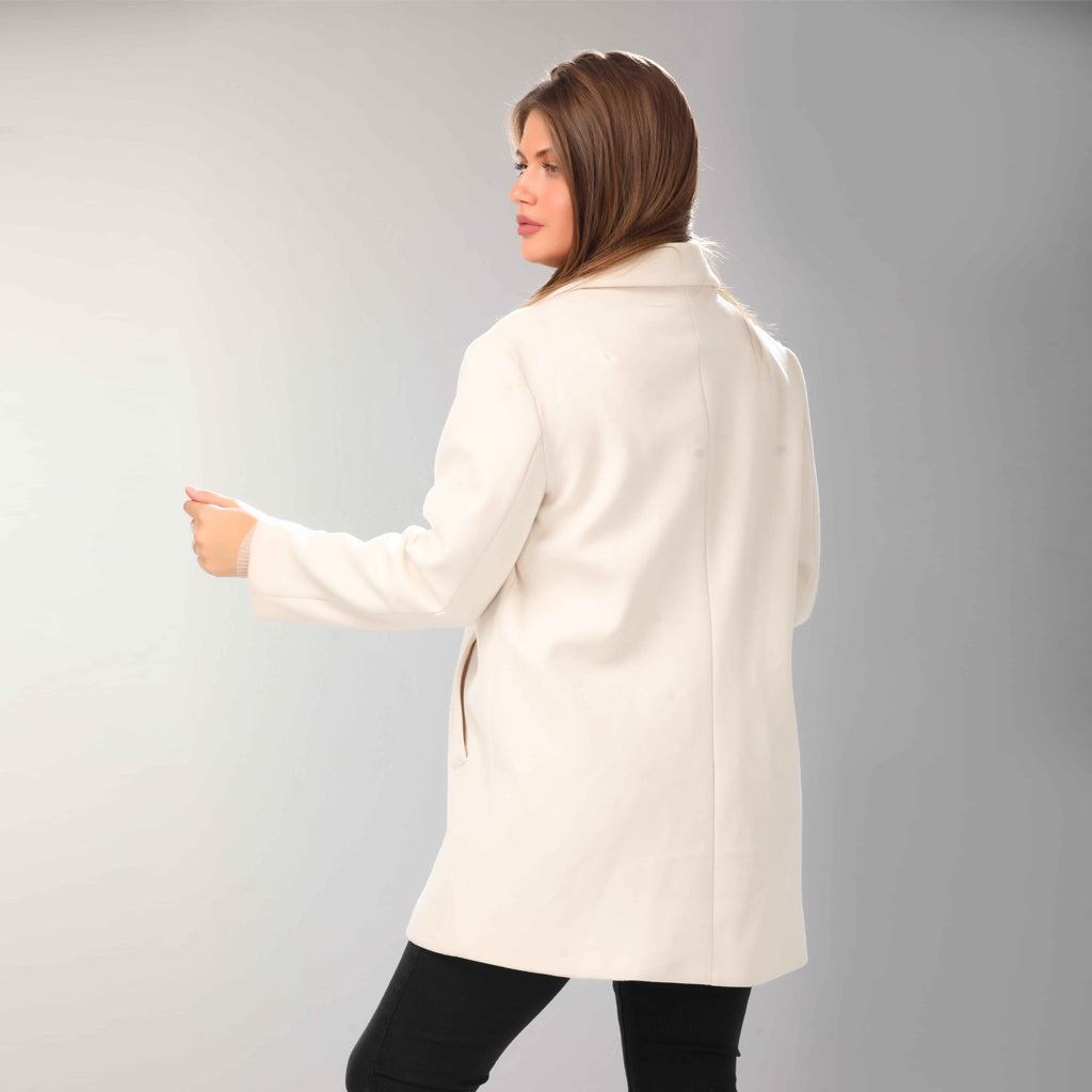 Coat-Felt-OF WHITE