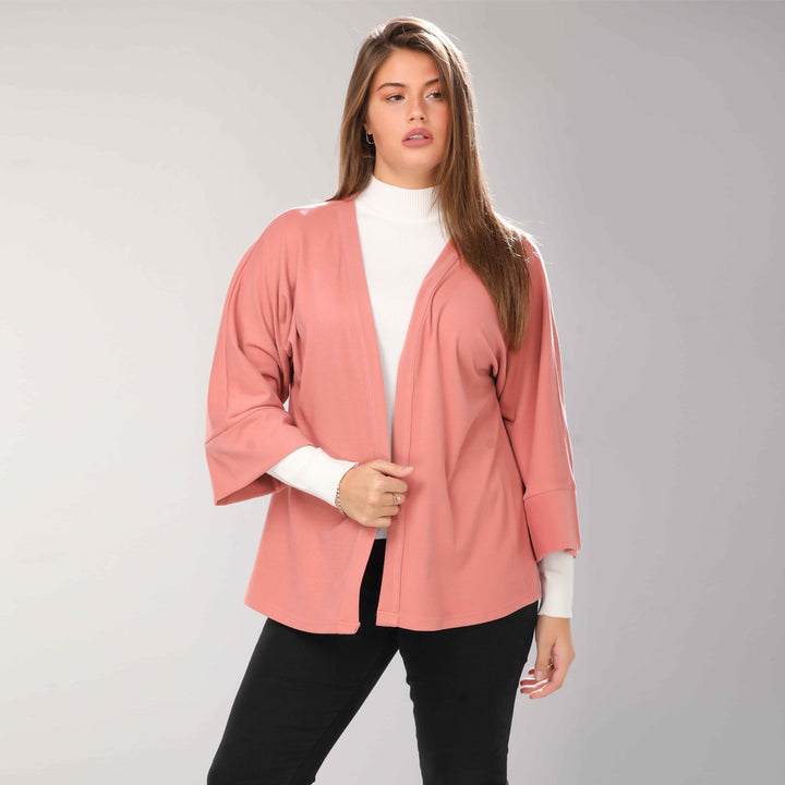 Cardigan-Thick Crepe-ROSE