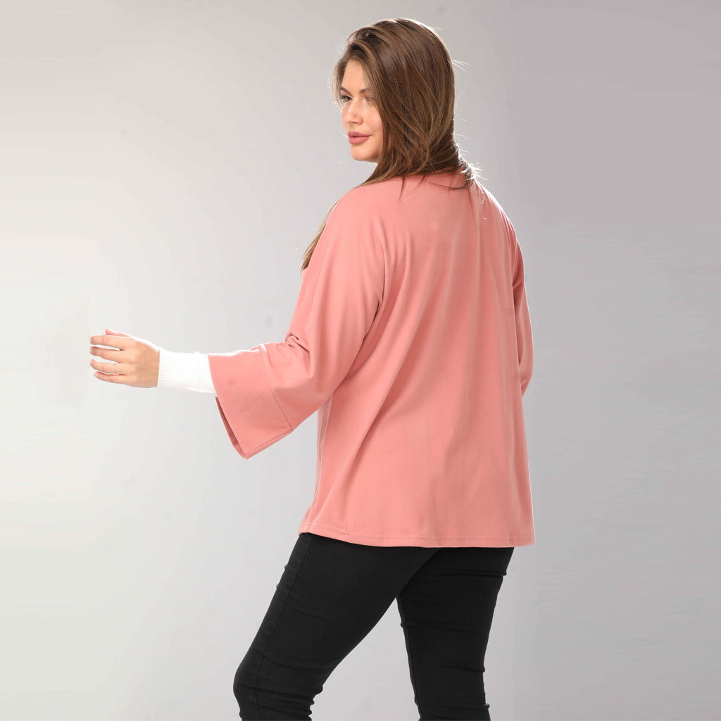 Cardigan-Thick Crepe-ROSE