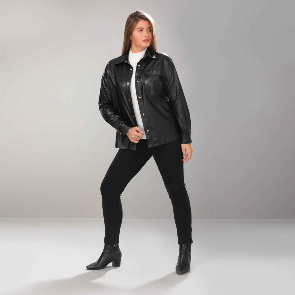 Shirt-Leather-BLACK