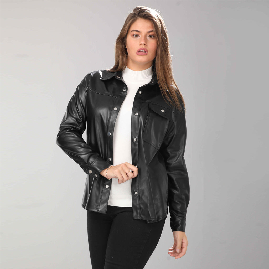 Shirt-Leather-BLACK
