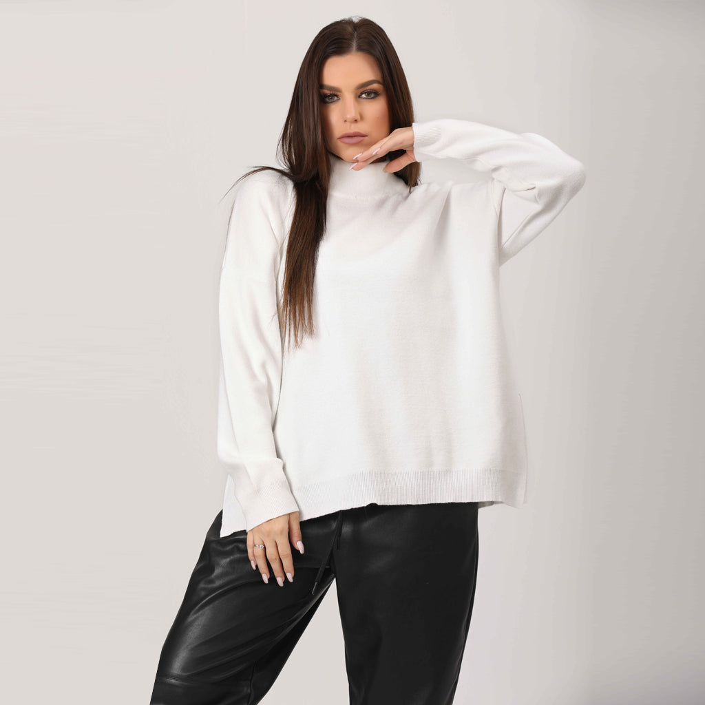 بلوفر-تريكو-ابيض