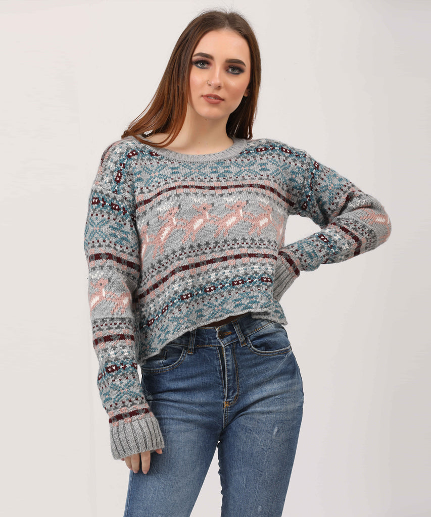 بلوفر-تريكو-جراي