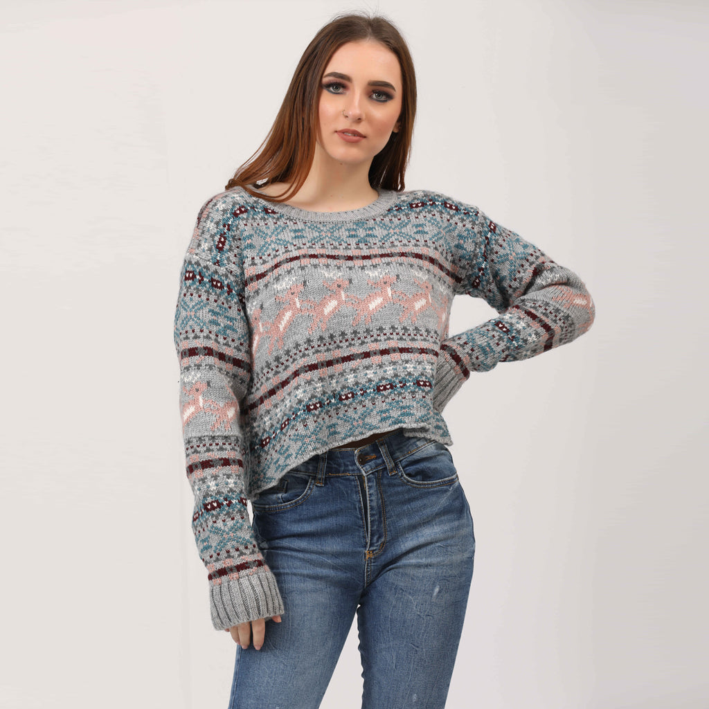 بلوفر-تريكو-جراي