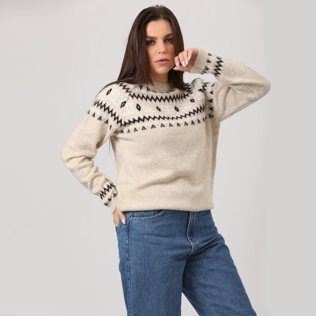Pullover-Knit-BEIGE
