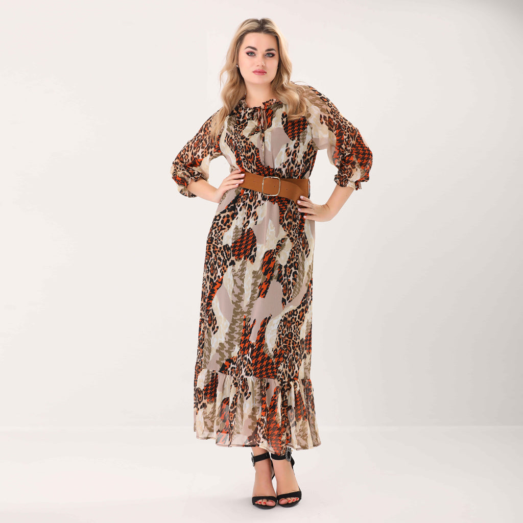 Dress-Chiffon-ORANGE