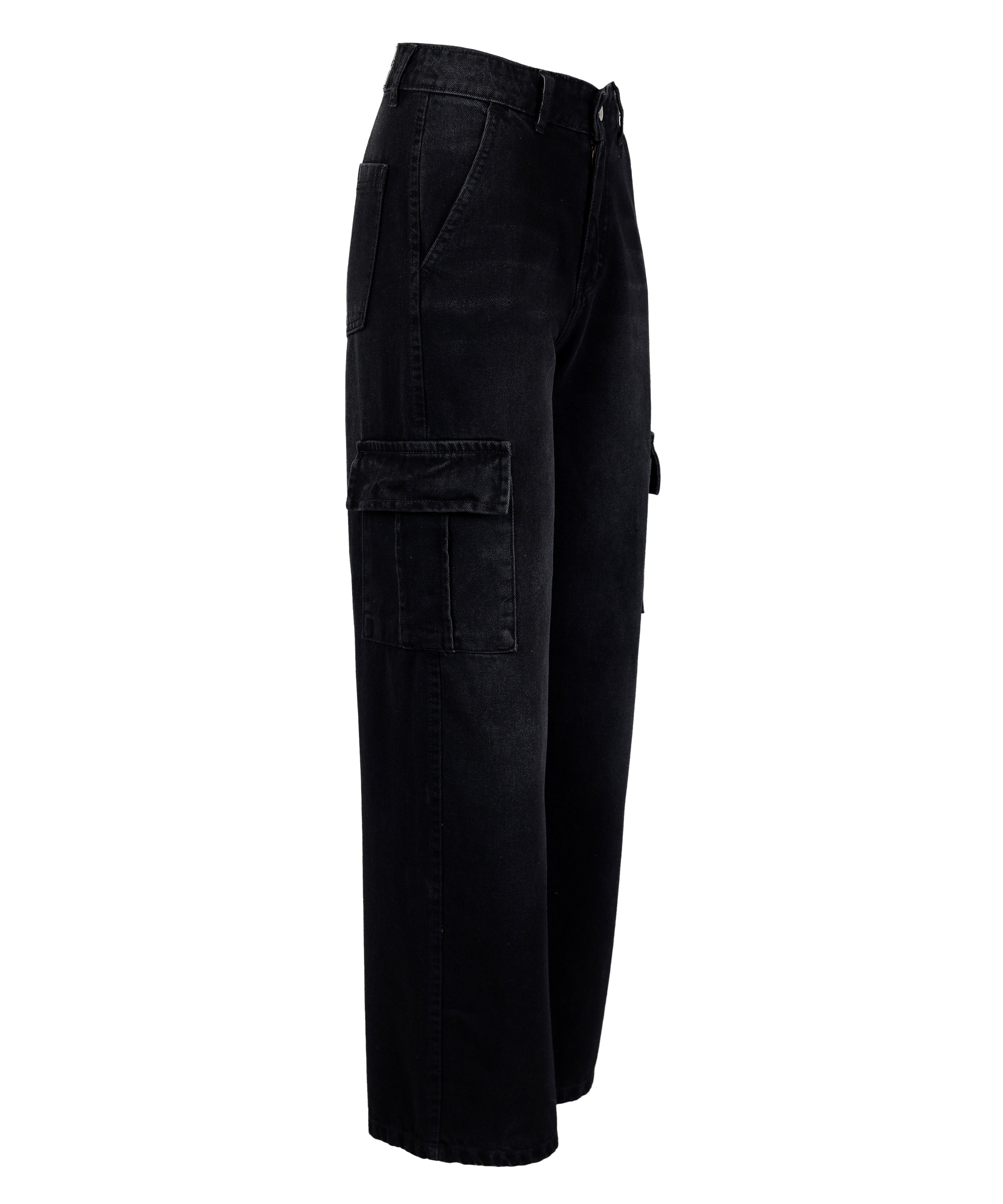 Cargo-Jeans-BLACK