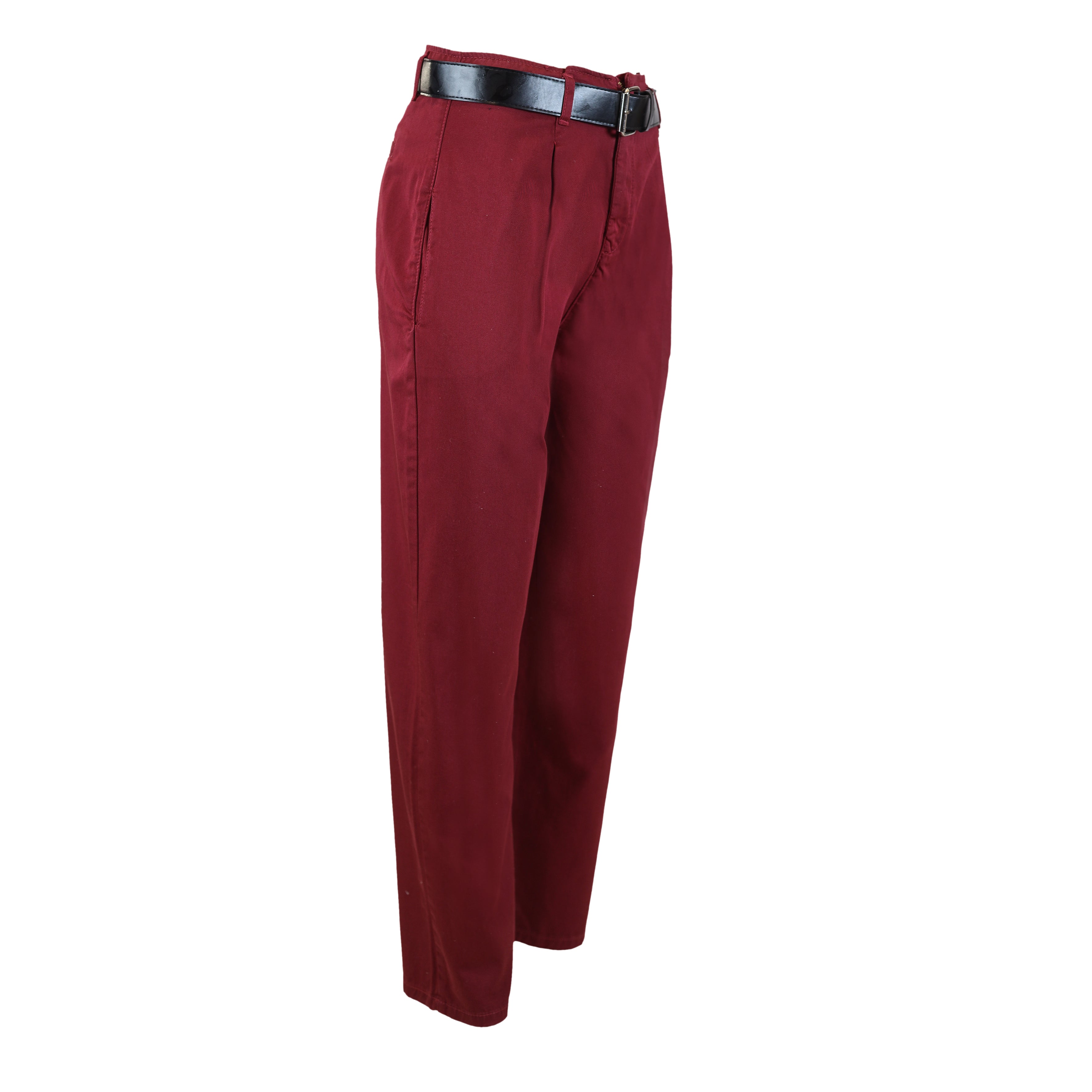 Trousers-Gabardine-BURGUNDY