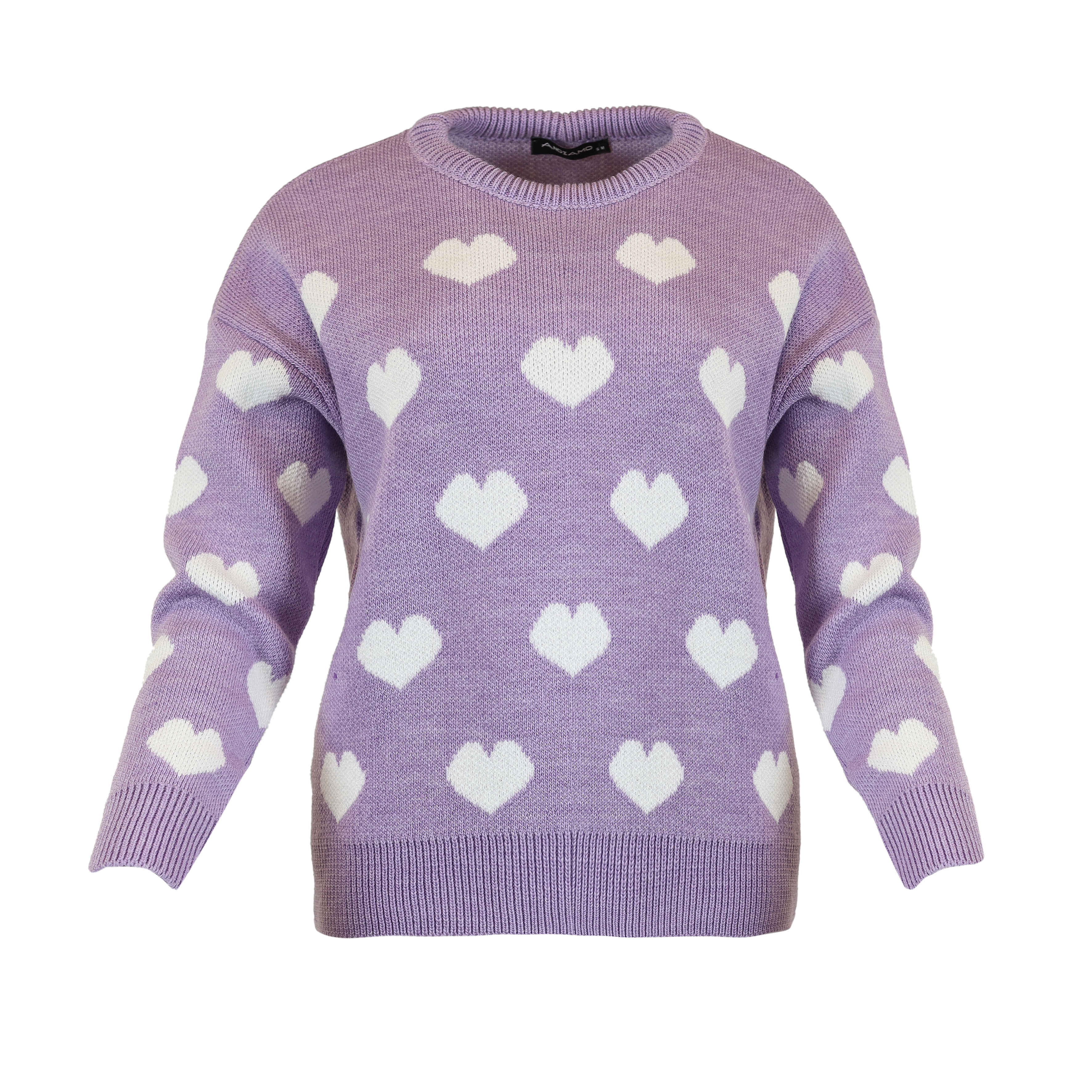 بلوفر-تريكو-لافندر