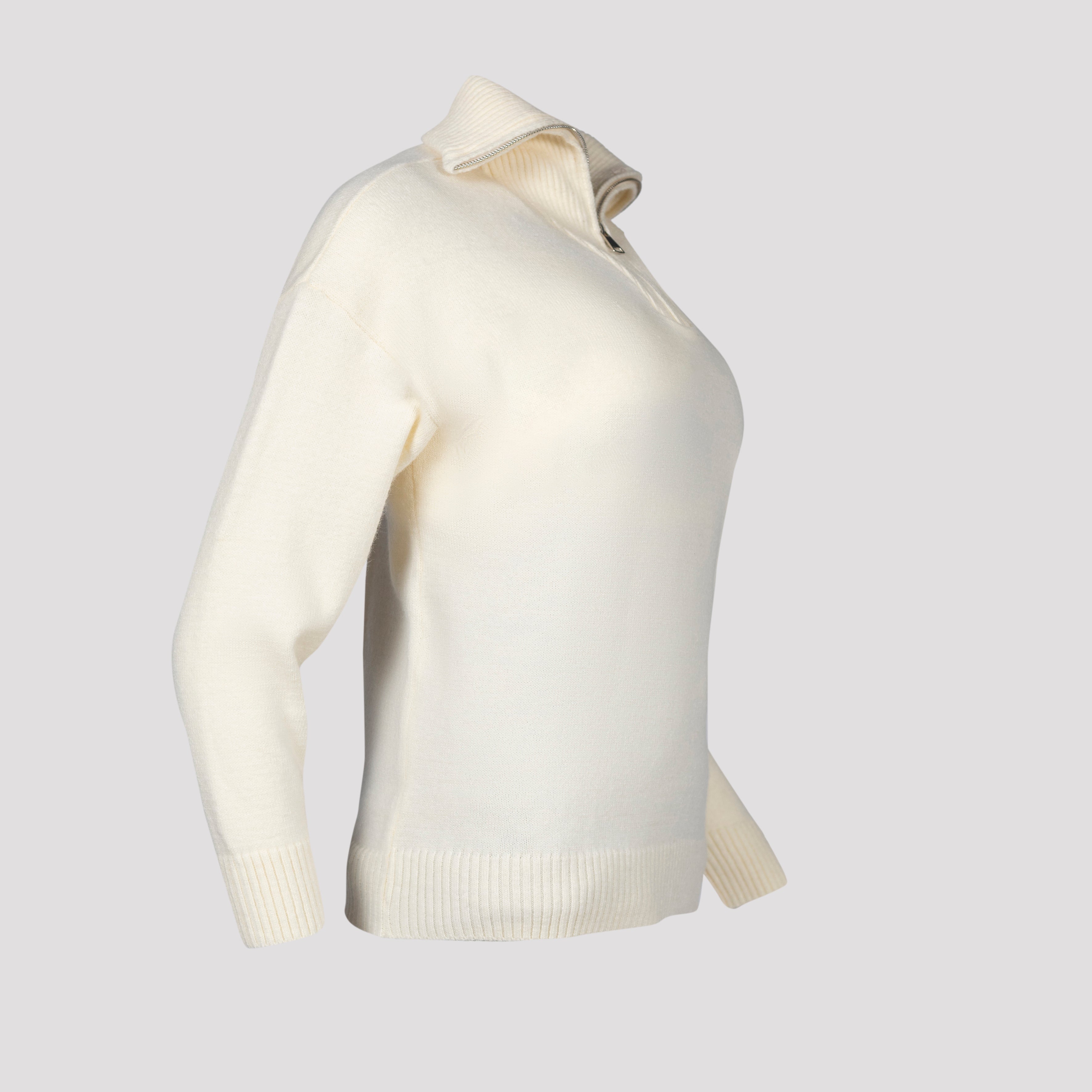 بلوفر-تريكو-اوف وايت