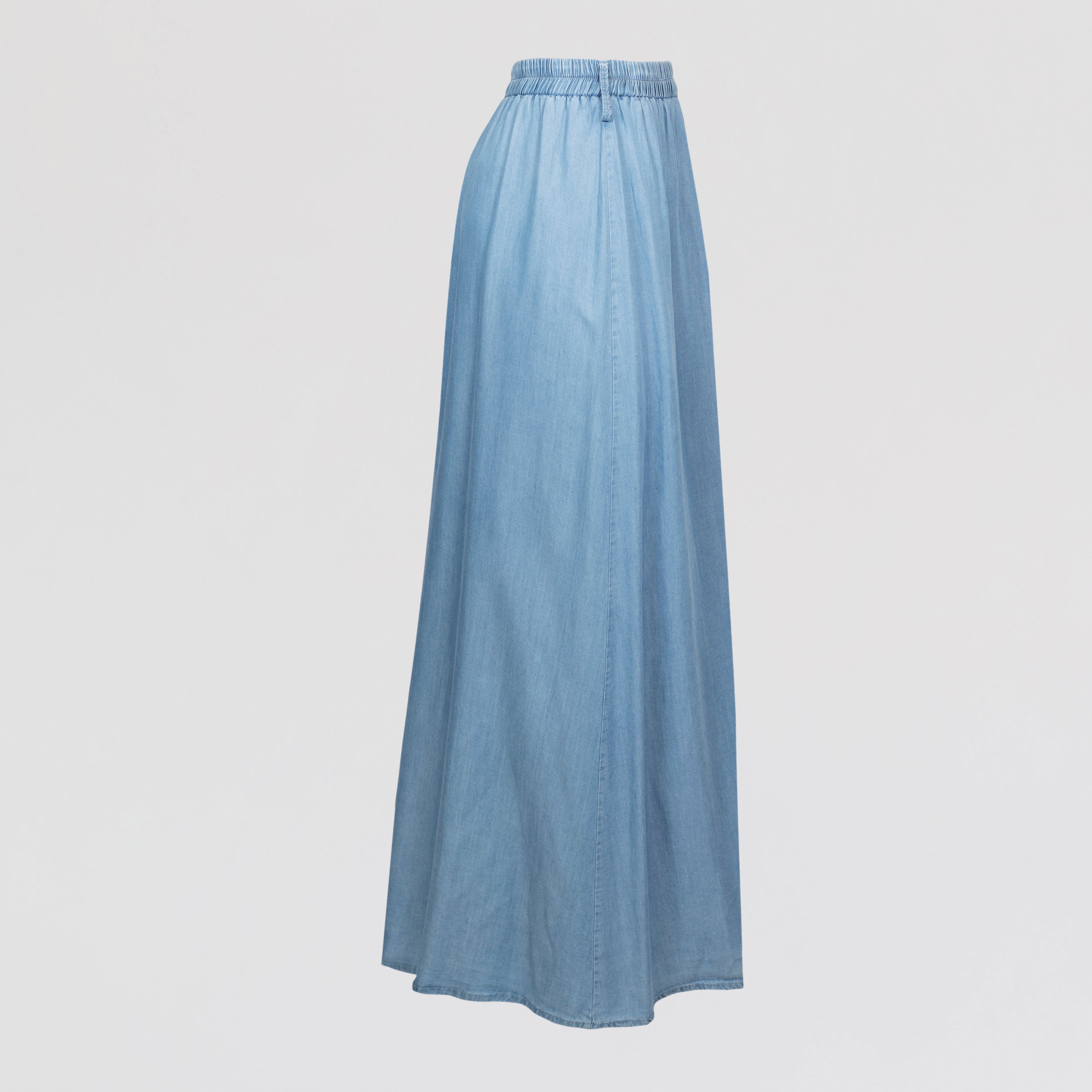 Skirt-Lightweight Denim-BLUE