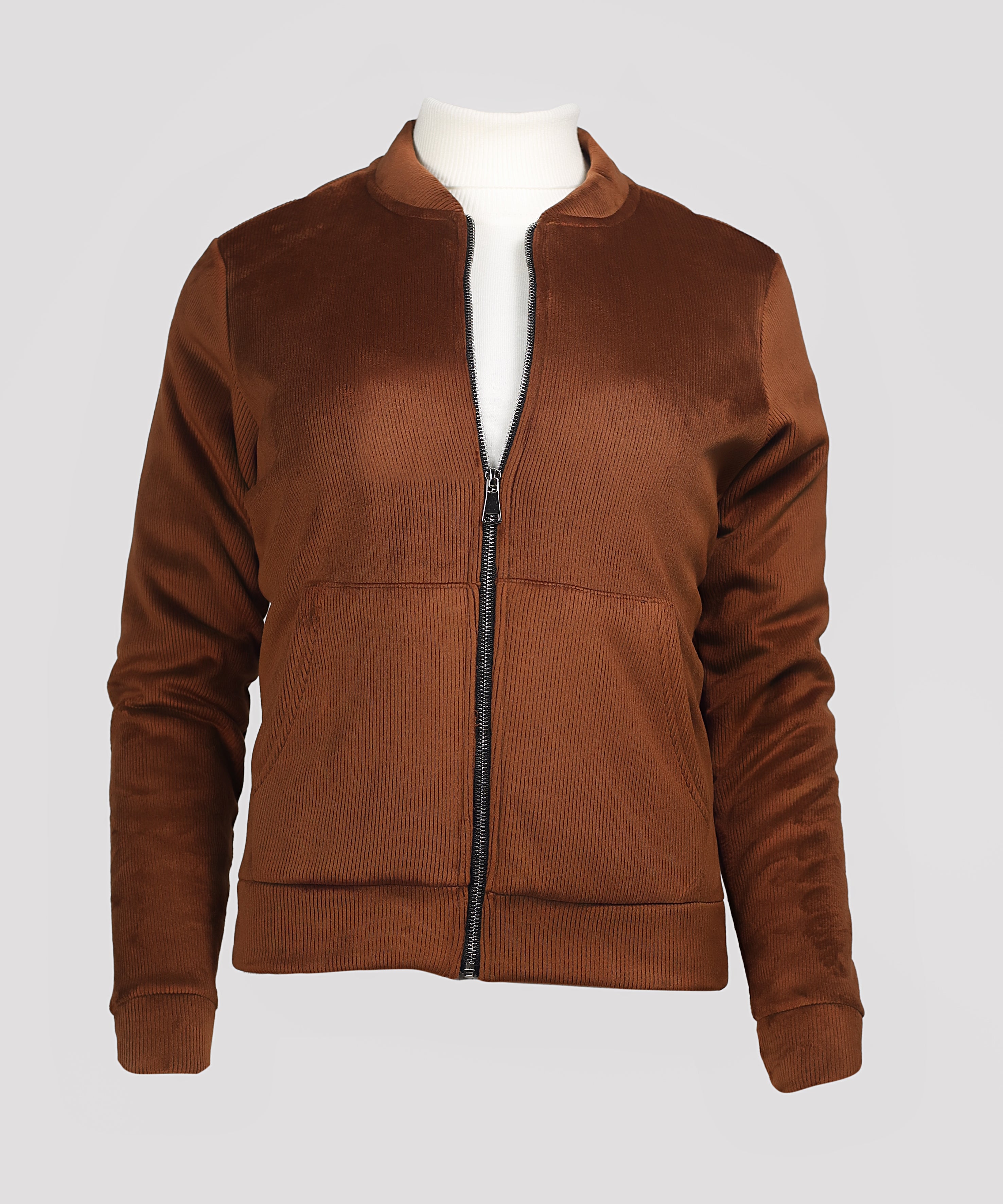 Jacket-Velvet-BROWN