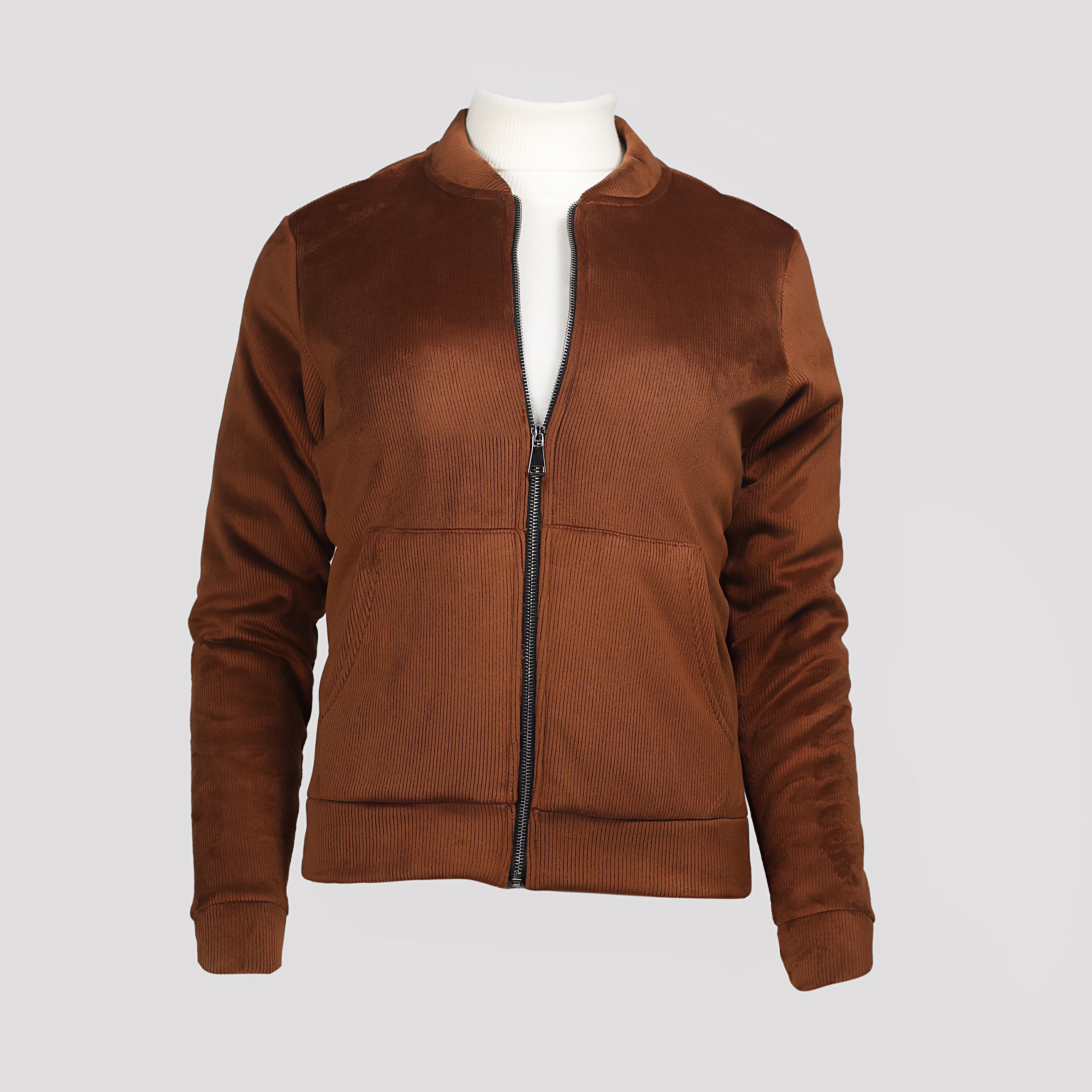 Jacket-Velvet-BROWN