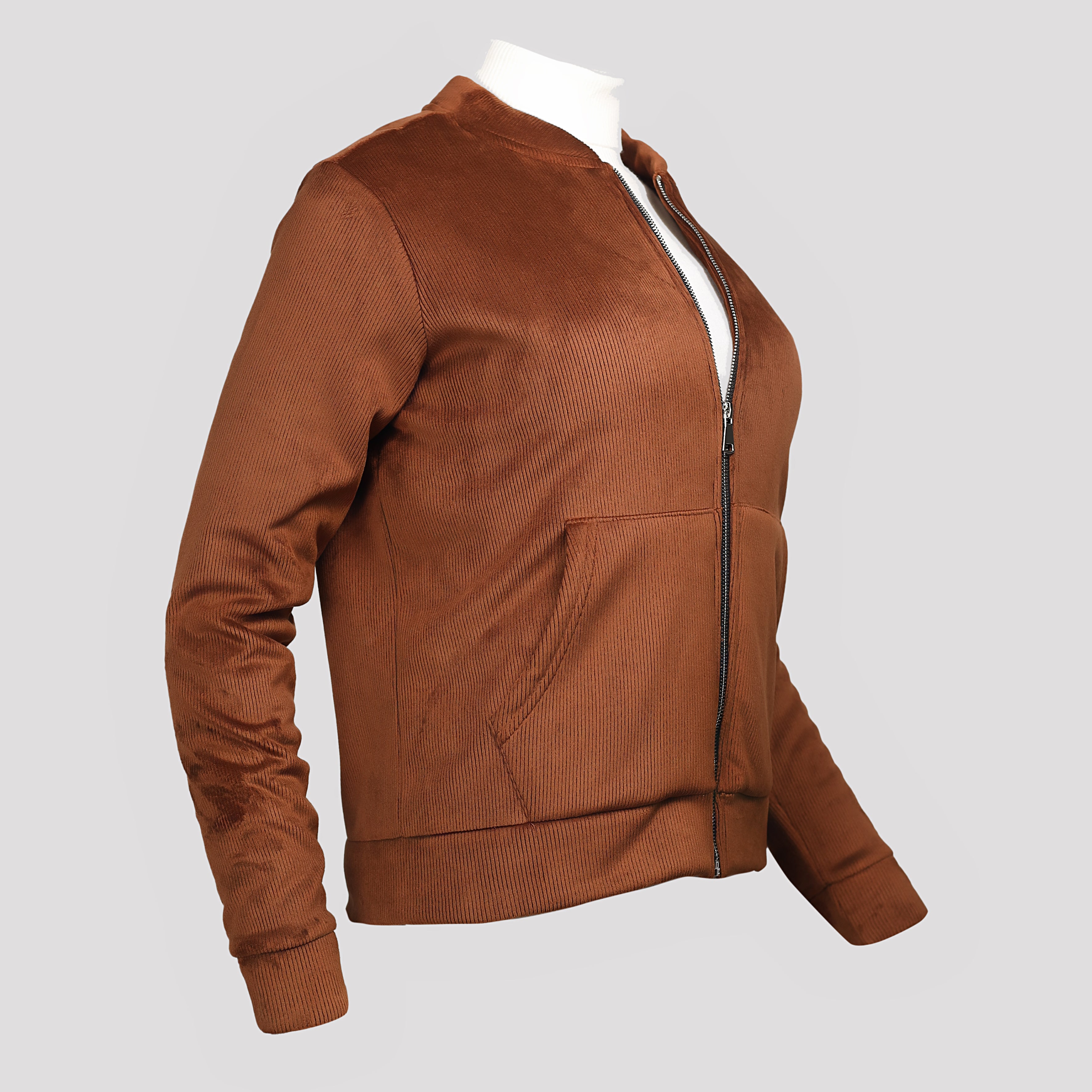 Jacket-Velvet-BROWN