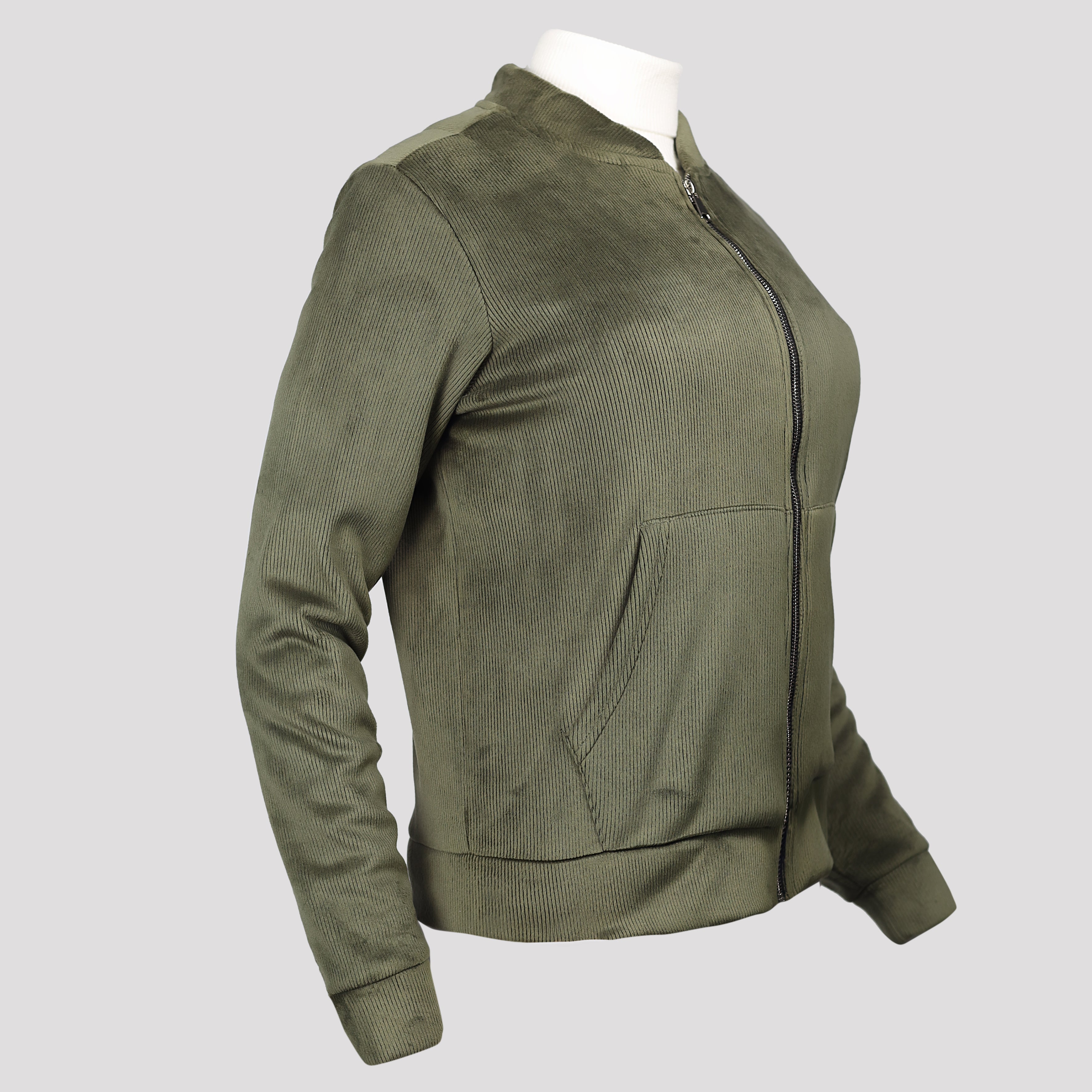Jacket-Velvet-OLIVE