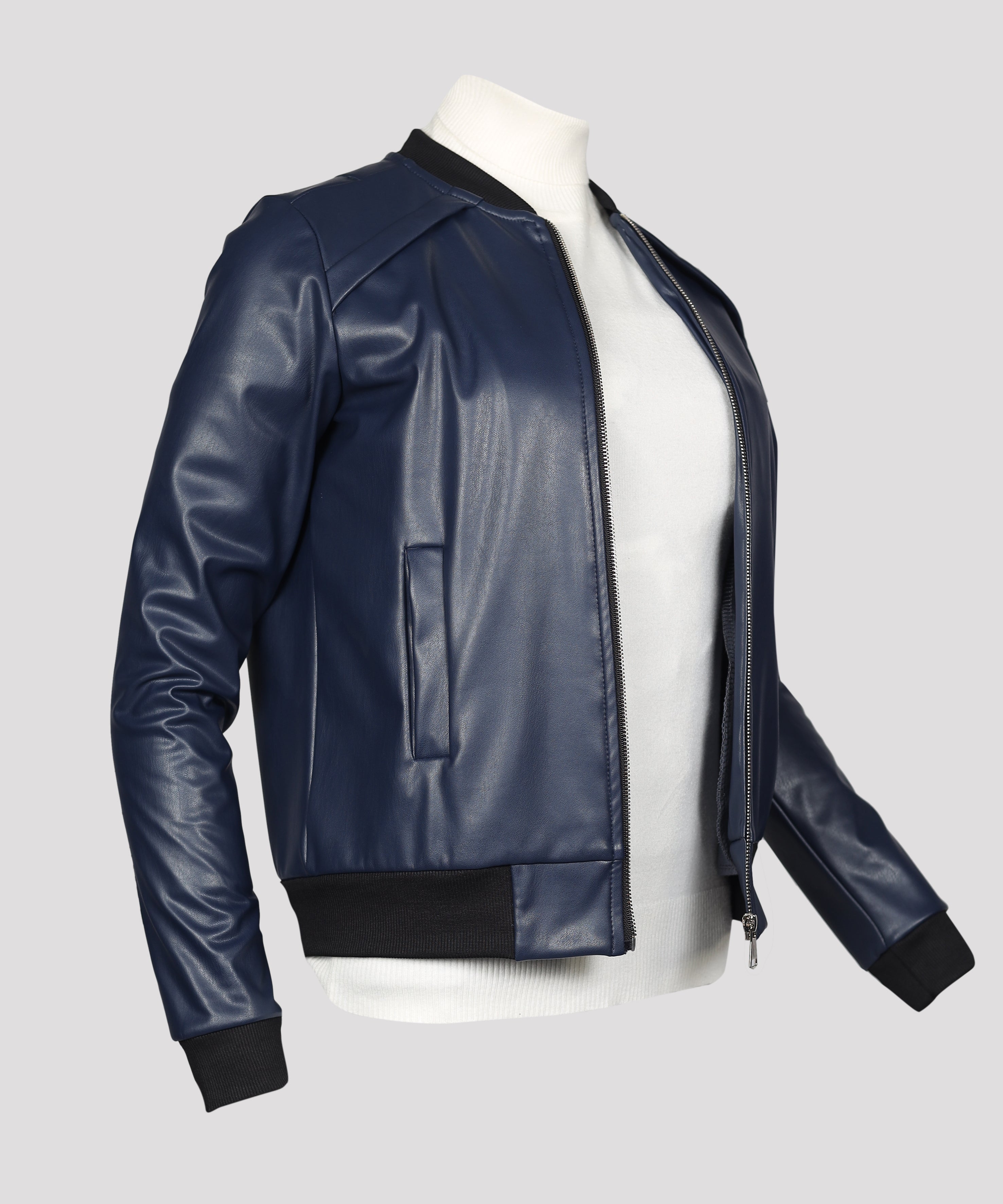 Jacket-Leather-NAVY