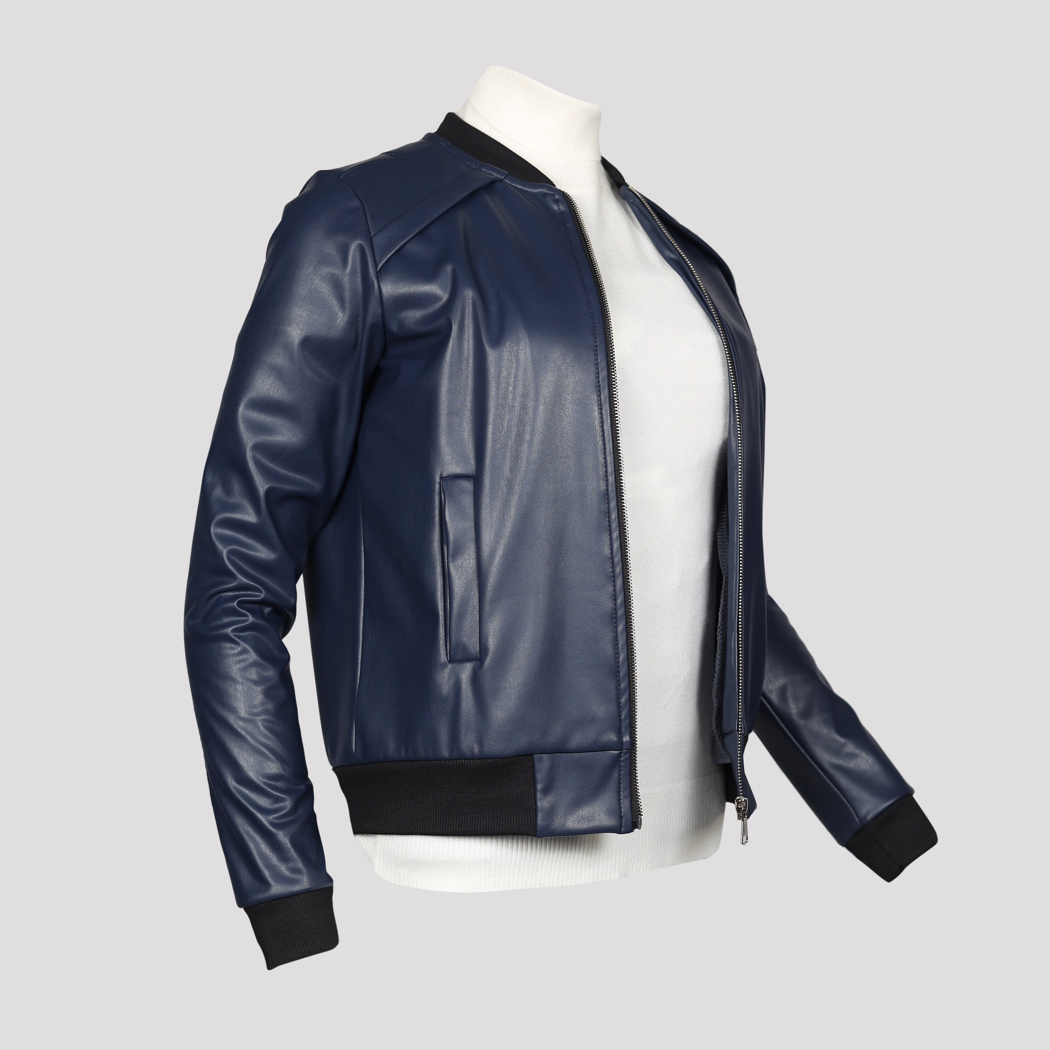 Jacket-Leather-NAVY