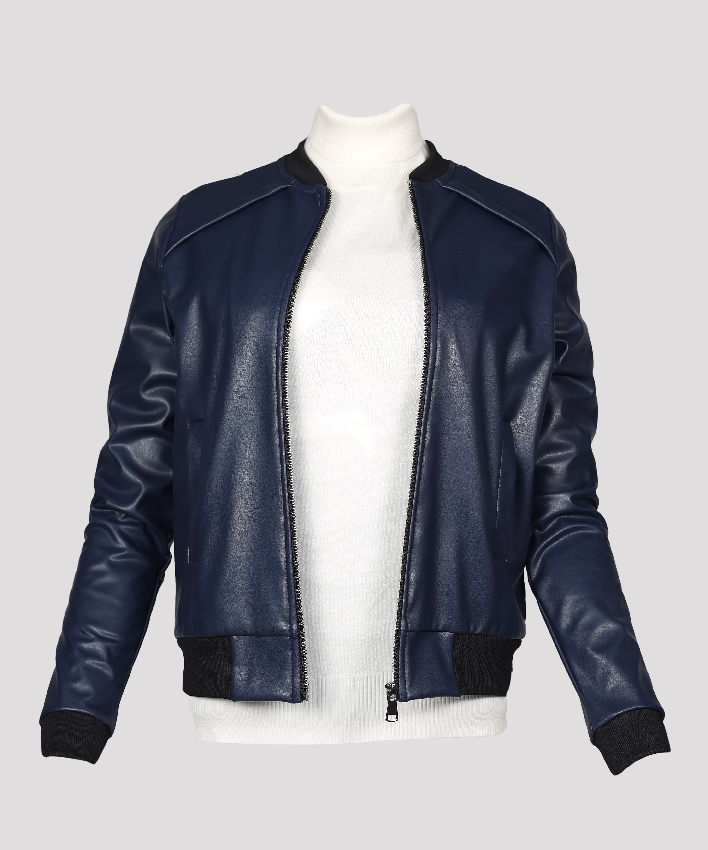 Jacket-Leather-NAVY