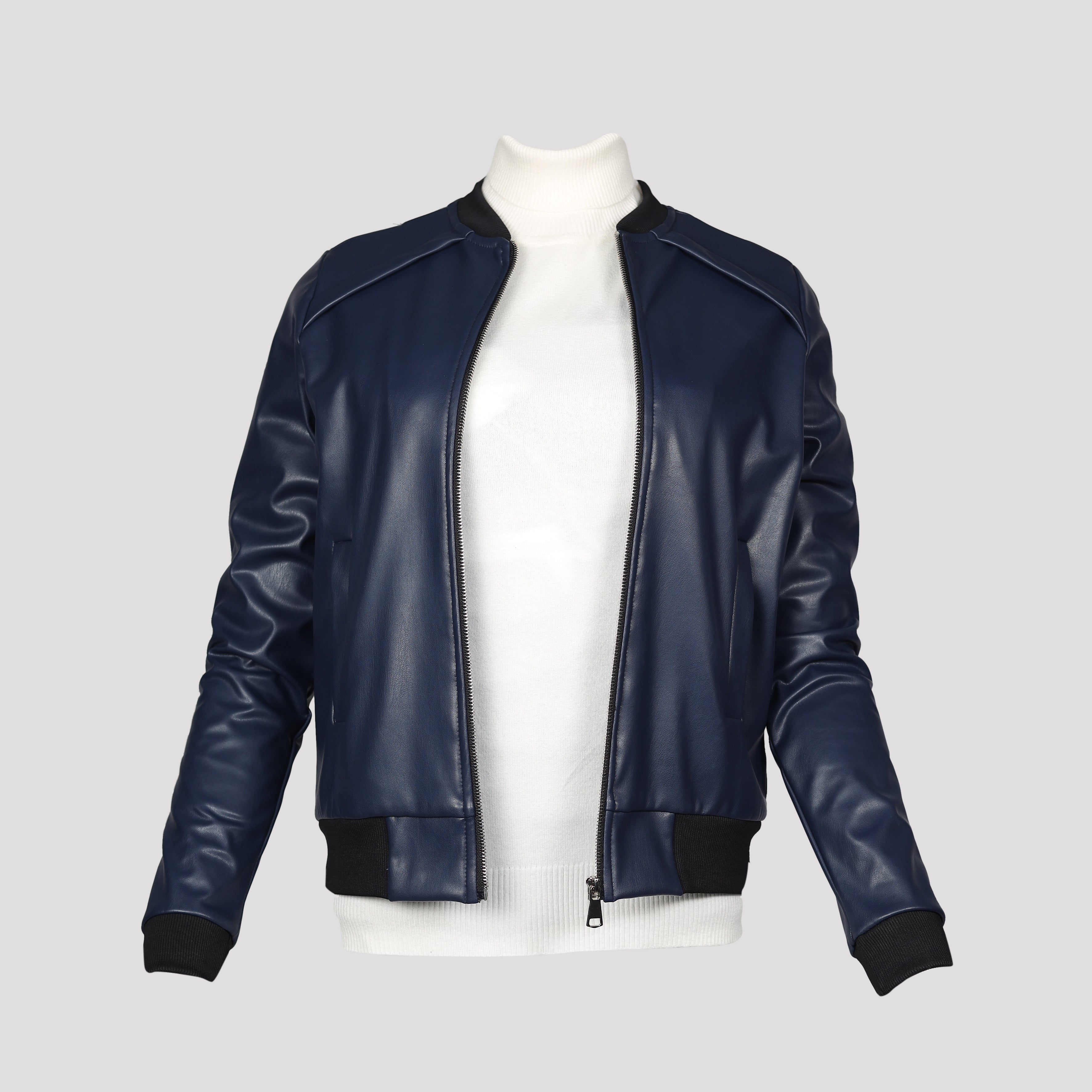 Jacket-Leather-NAVY
