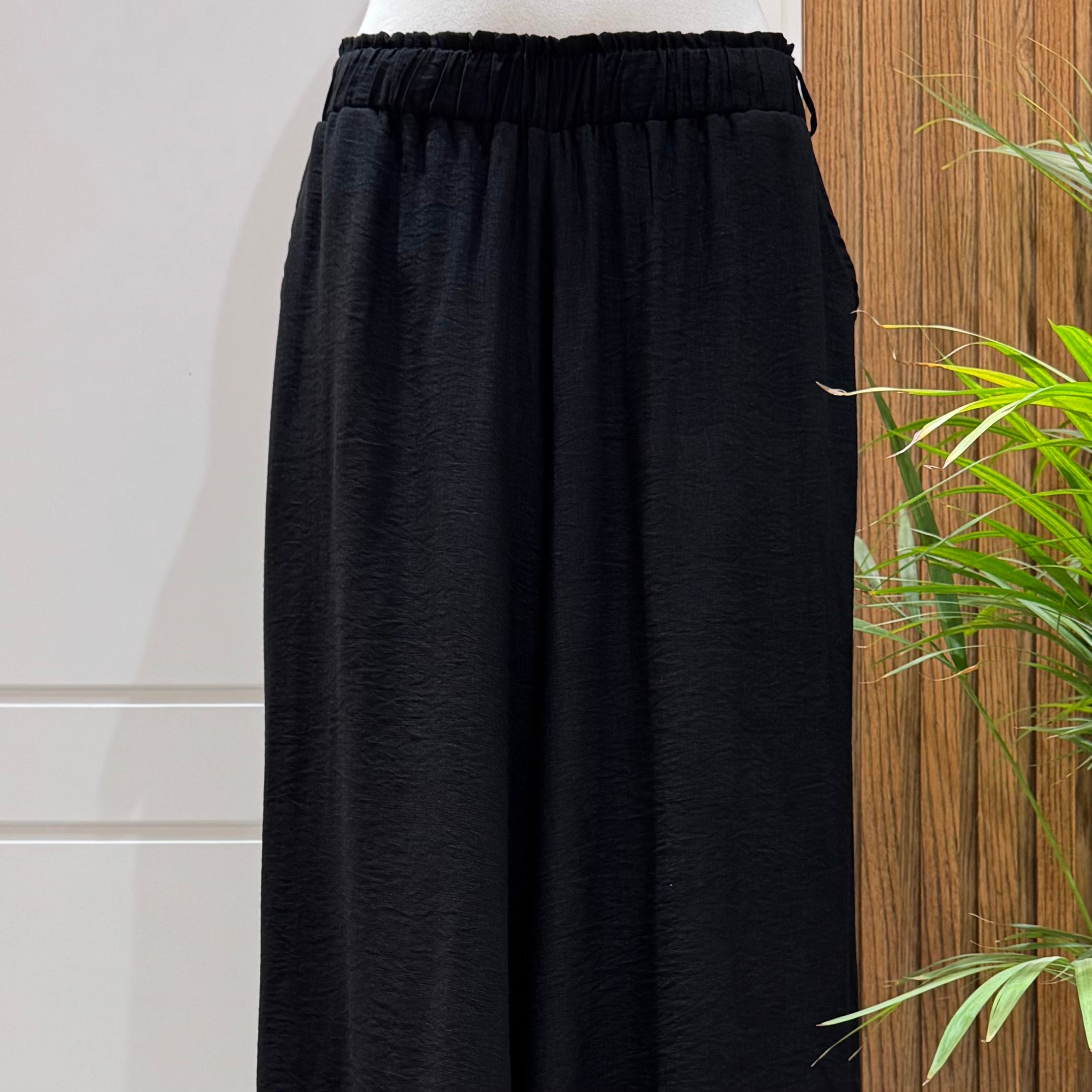 Trousers-Spanish Linen-Black
