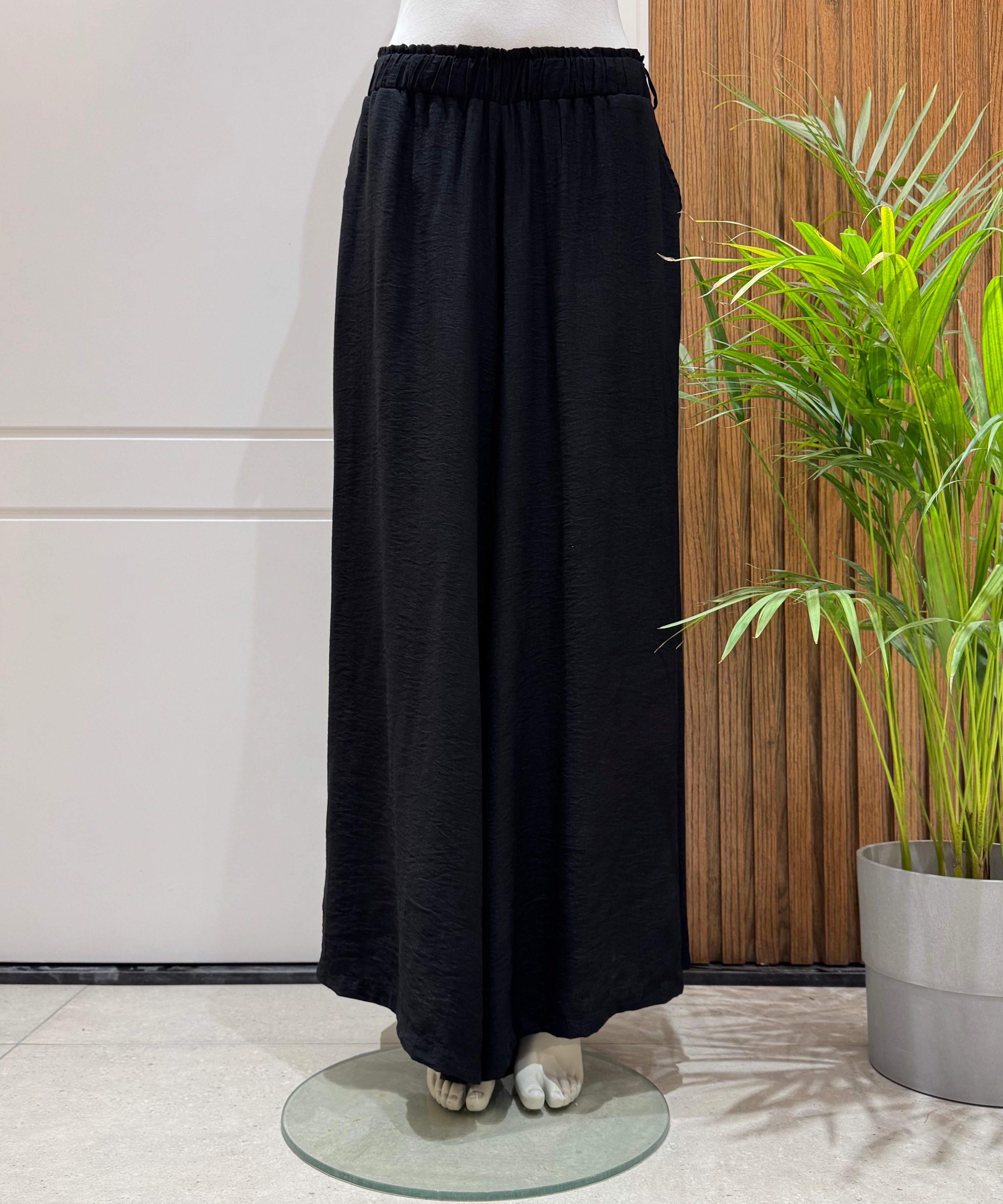 Trousers-Spanish Linen-Black